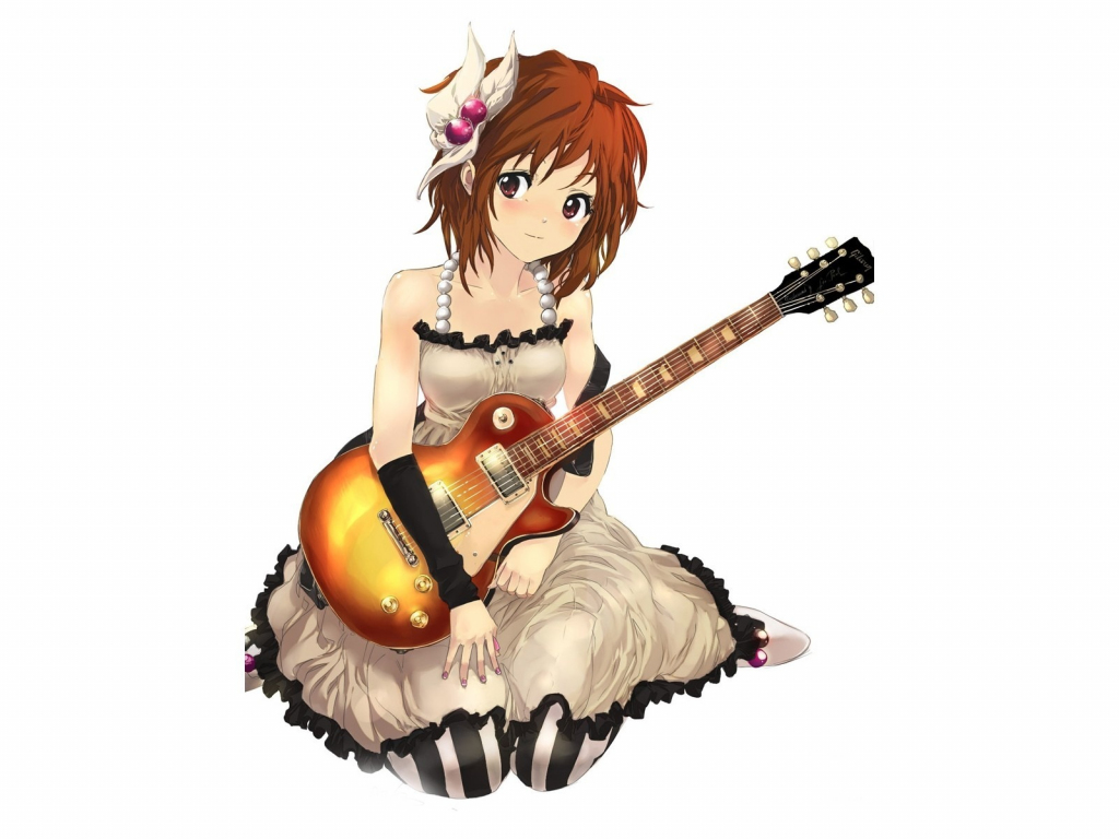 Wallpaper guitar and yui hirasawa k