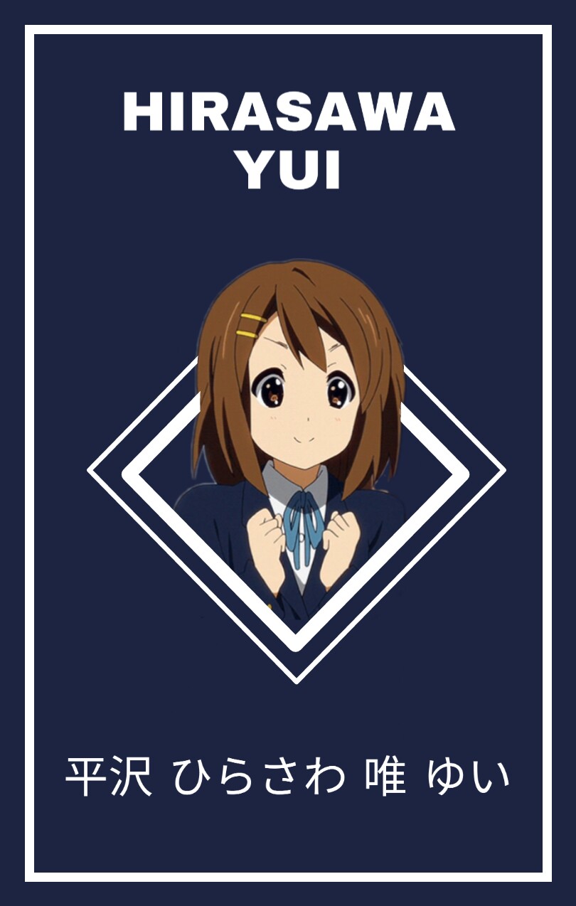 Yui hirasawa k on anime wallpaper by figaroart on