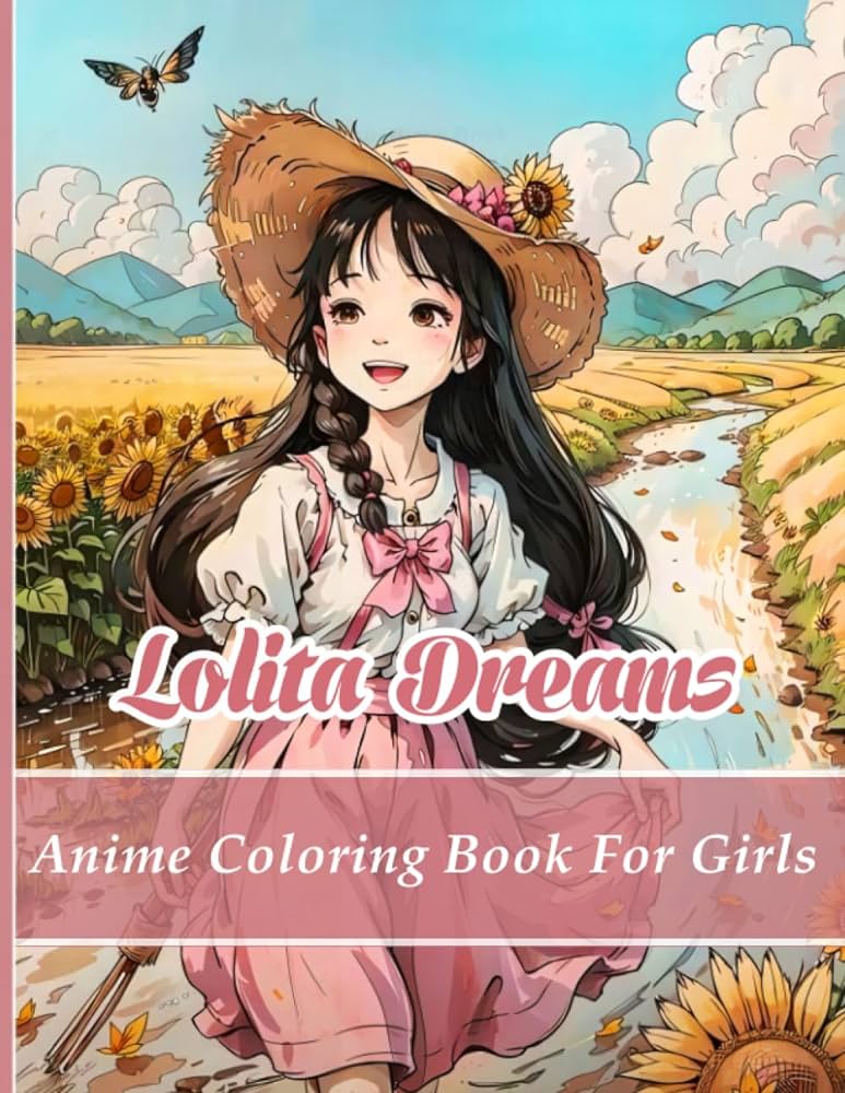 Lolita dreams anime coloring book for girls kato yuki books