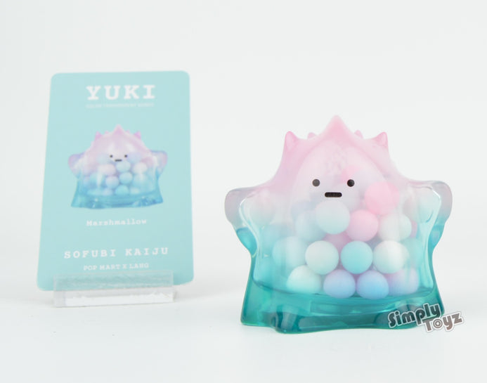 Sofubi kaiju yuki color transparent series vinyl mini