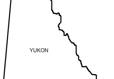 Yukon outline map