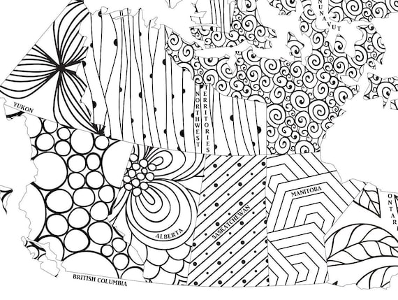 Canada sales tracker printable coloring page map of canada