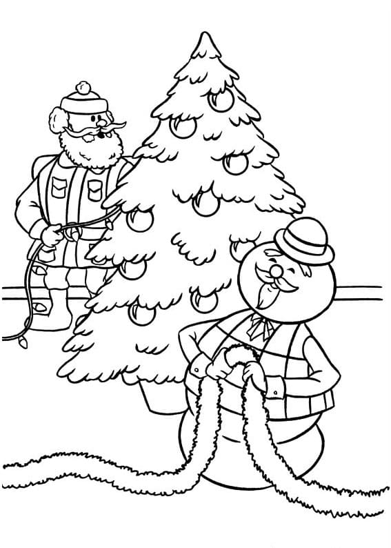 Rudolph coloring pages