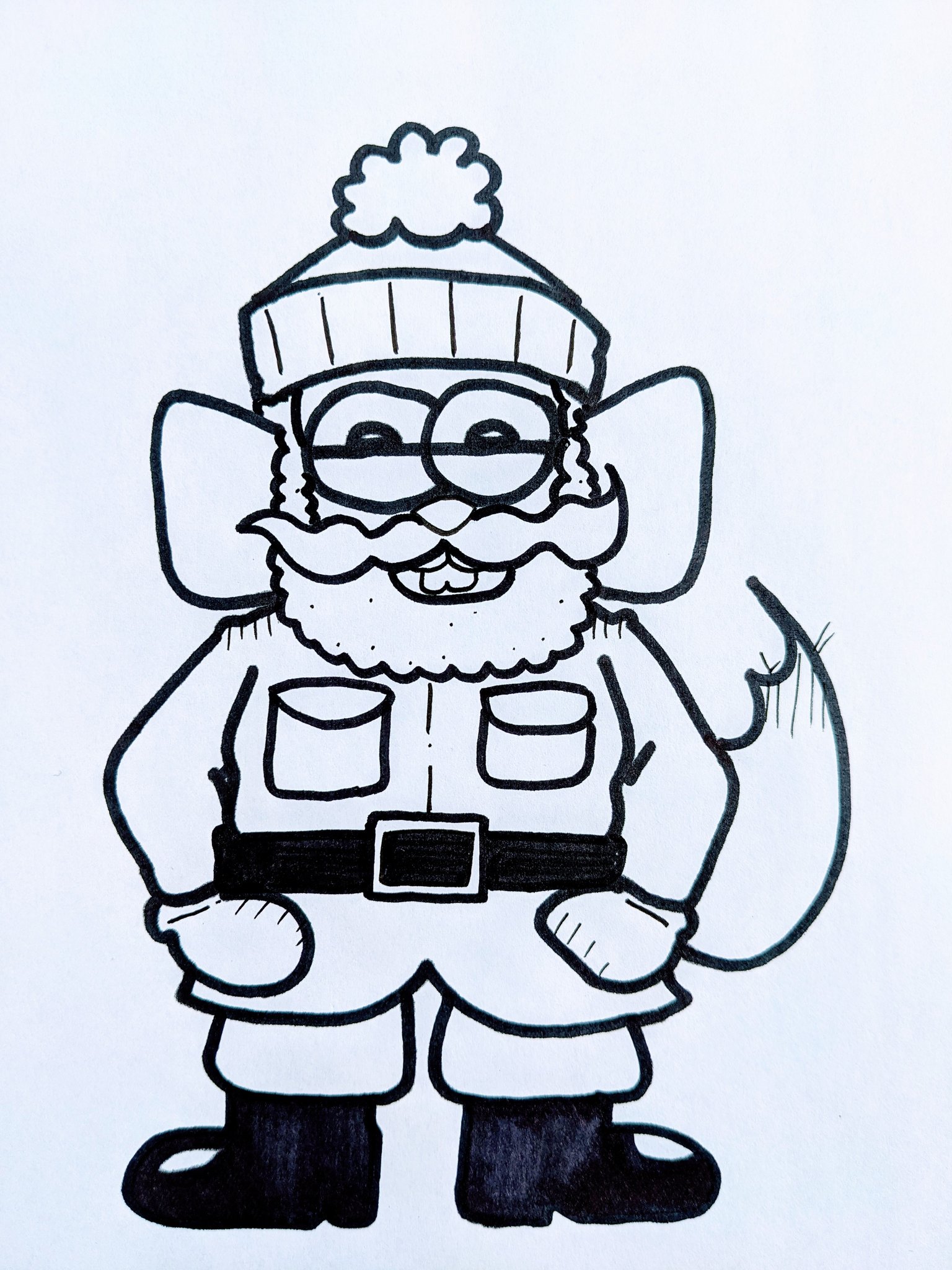 Mrjeff on x icons of christmas day yukon cornelius chinny dailyart art arts artwork drawings drawing sharpie sketch cosplay parody yukoncornelius silverandgold rudolphtherednosedreindeer copyright jeff campbell productions