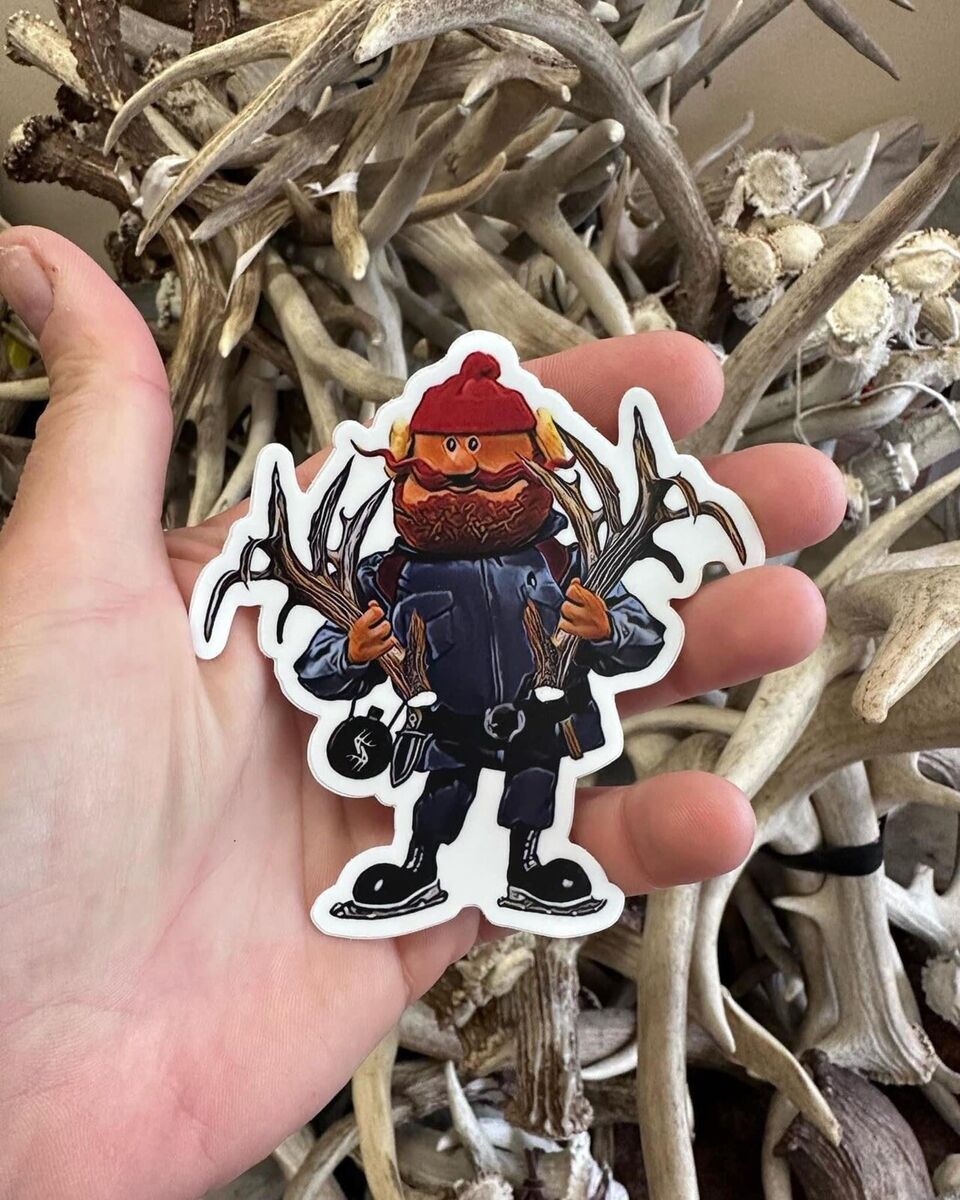 Yukon cornelius shed antler decal hunting sticker big buck deer rudolph