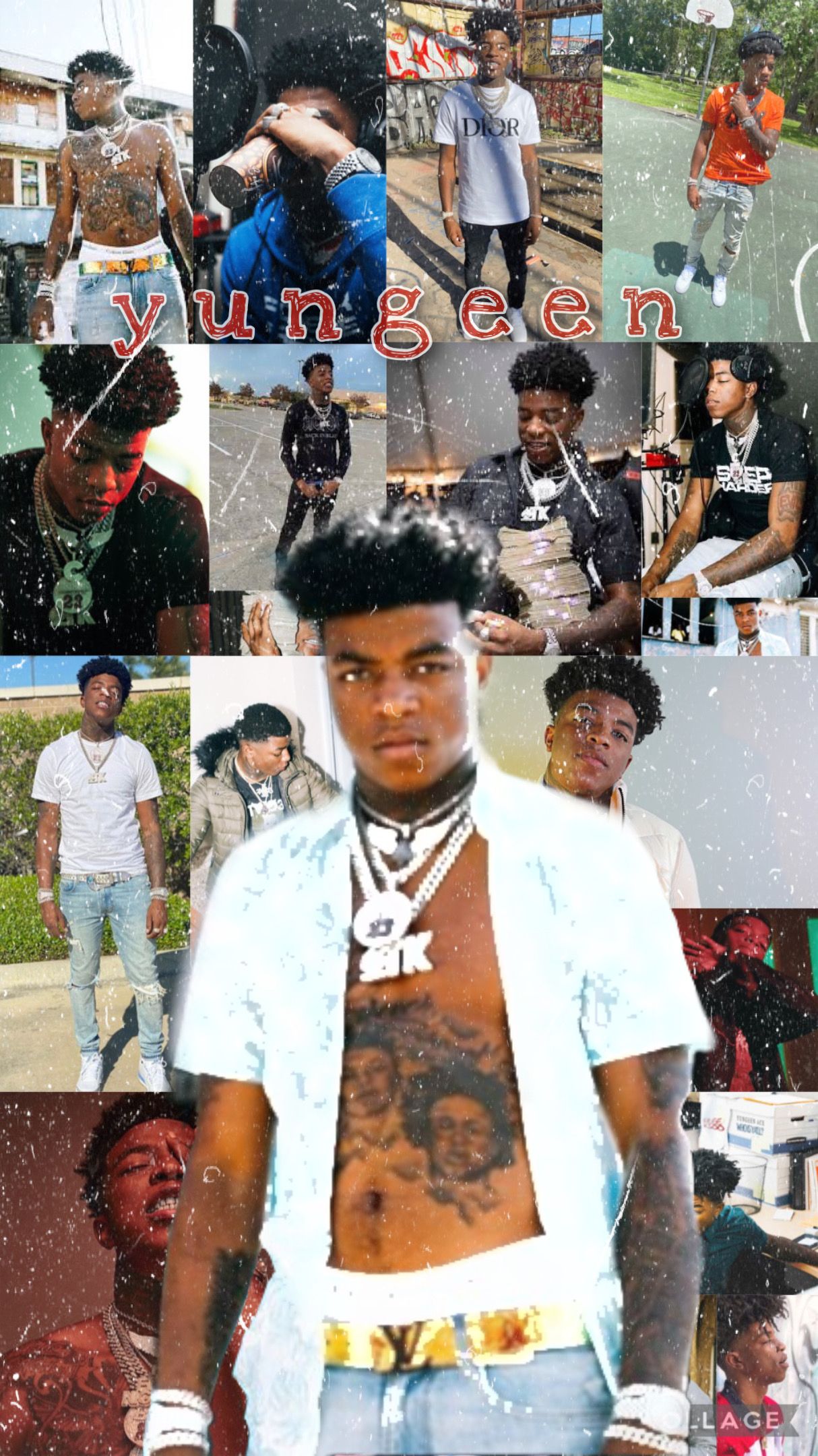 Yungeenace tk edit collage aesrhetic picture picsart freetoedit cute lockscreens best rapper alive cute instagram captions