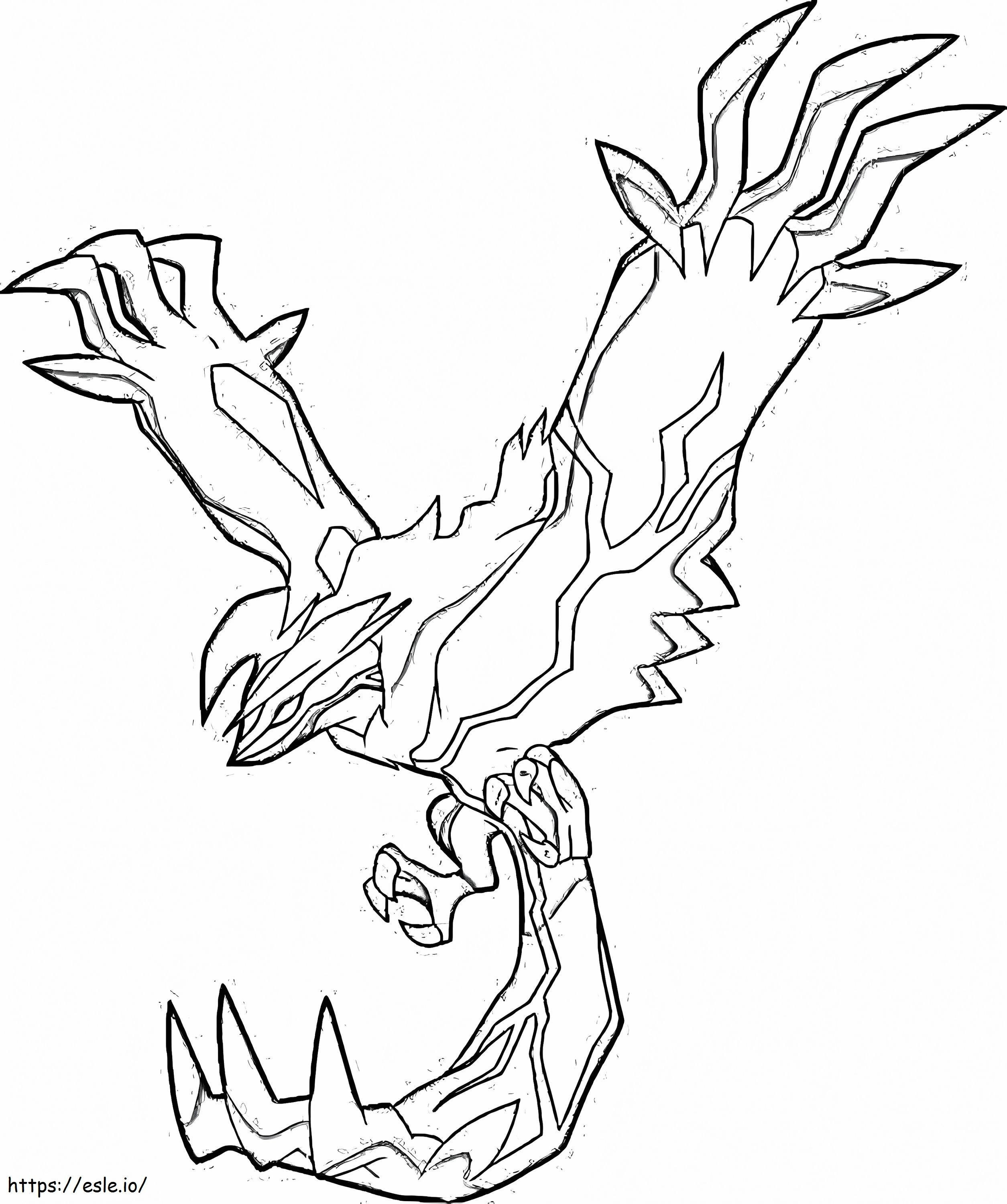 Free yveltal coloring page