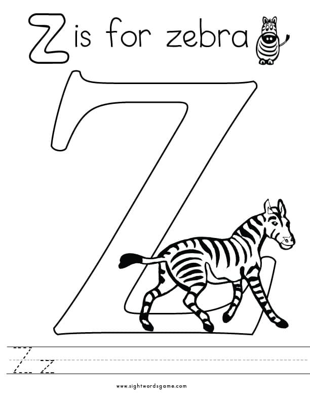 Alphabet coloring pages