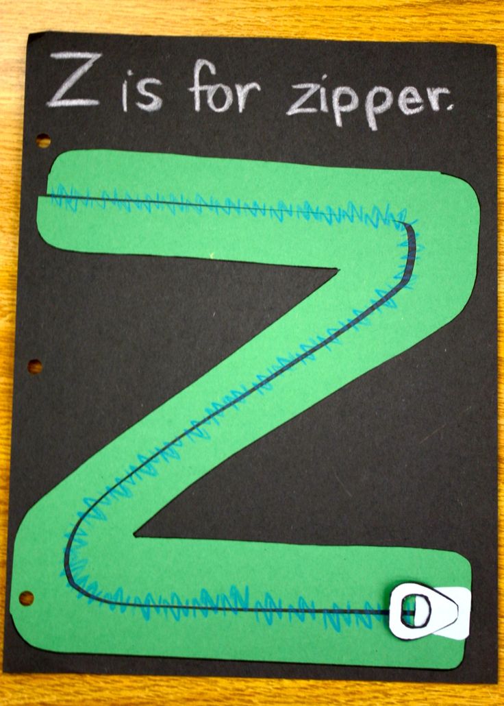 Z is for zipper preschool letters letter a crafts letter z crafts