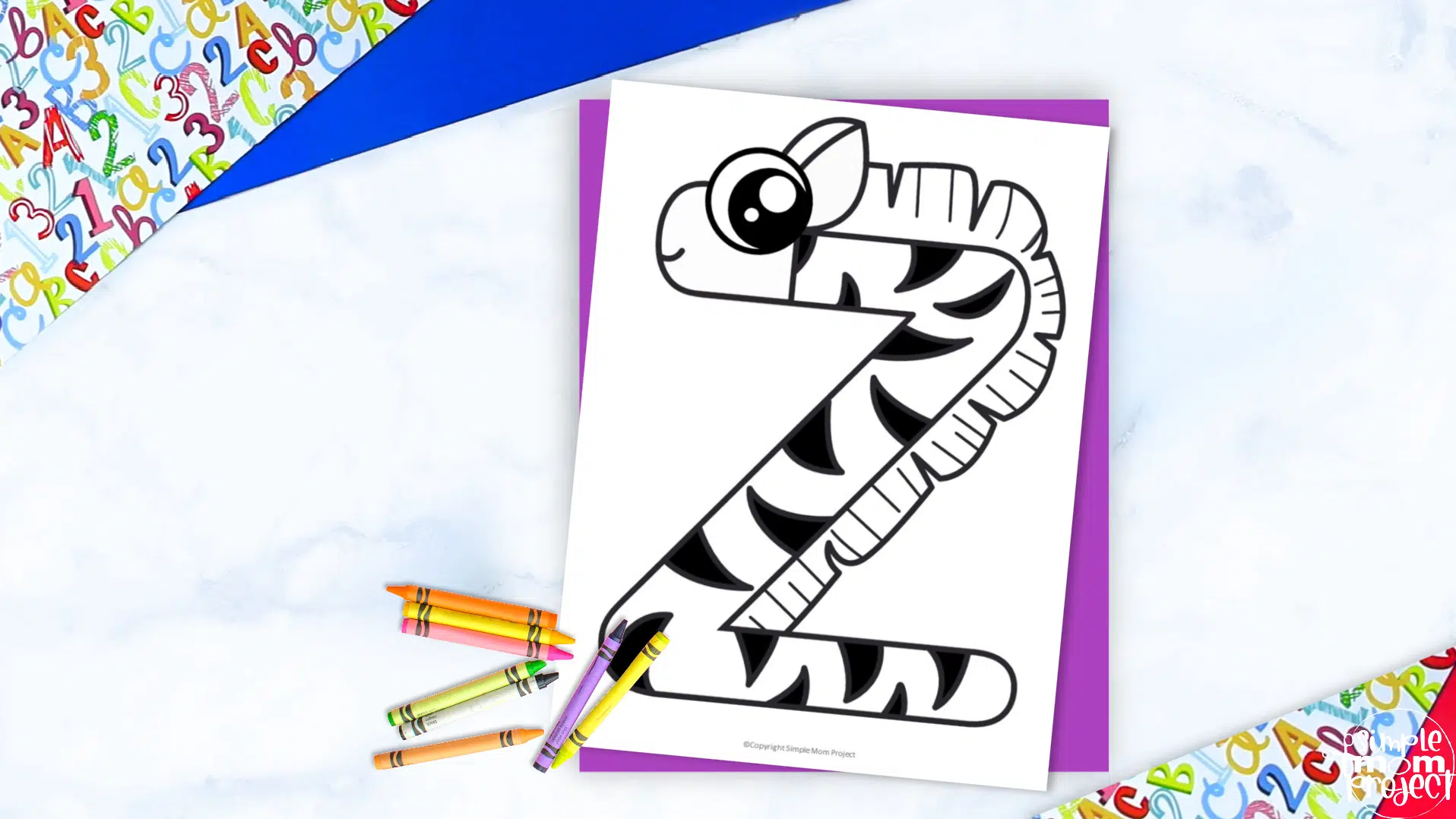 Free printable letter z coloring page â simple mom project