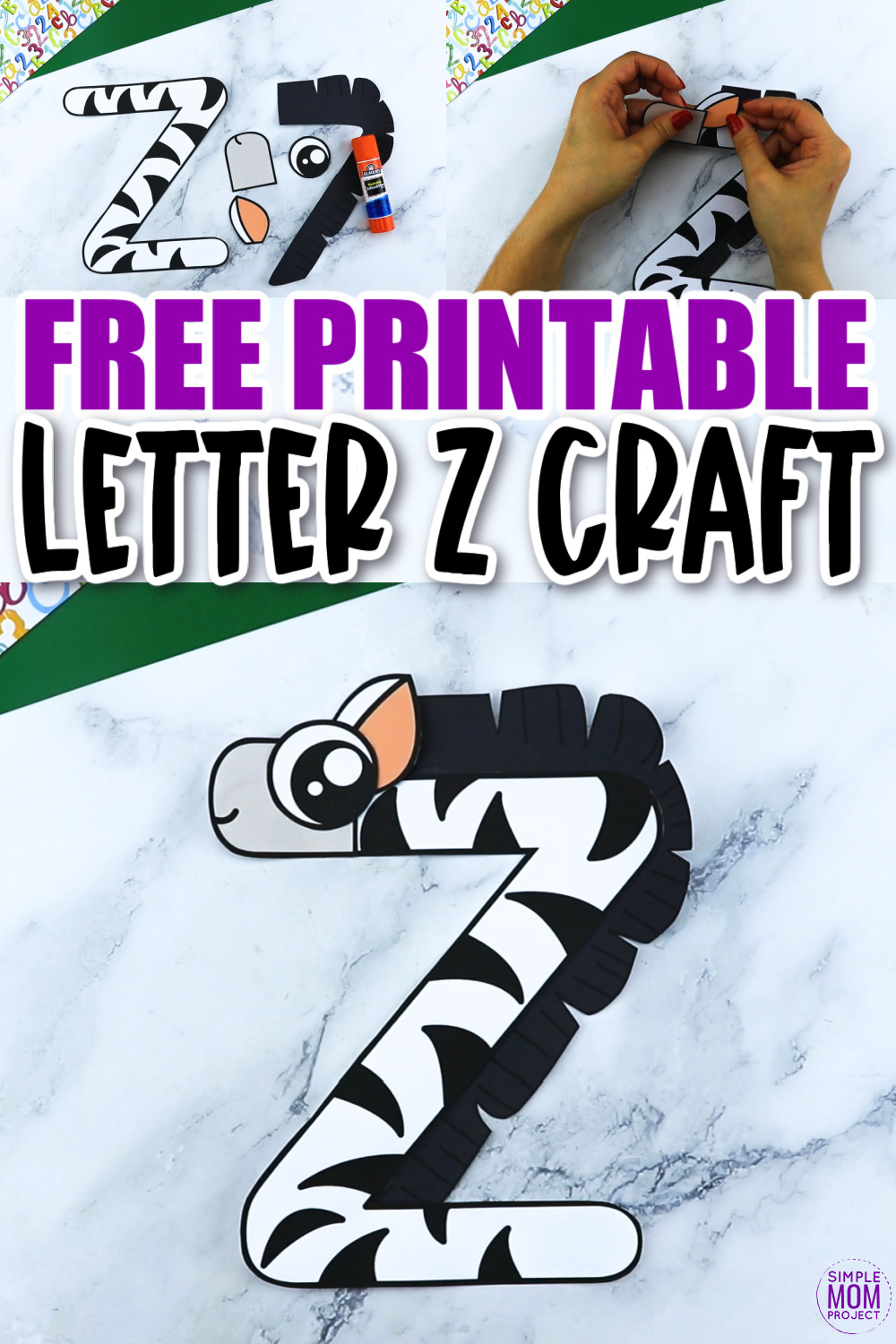 Free printable letter z craft template â simple mom project