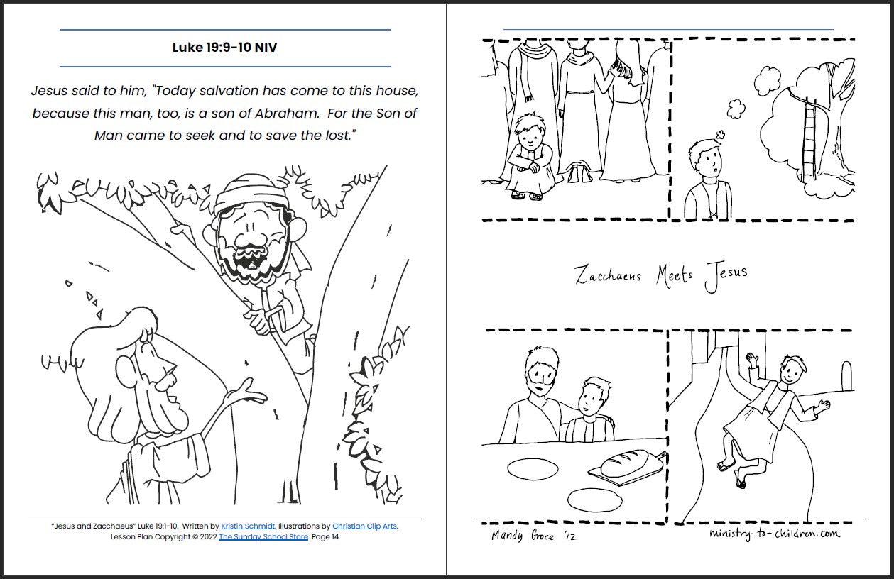 Jesus and zacchaeus luke