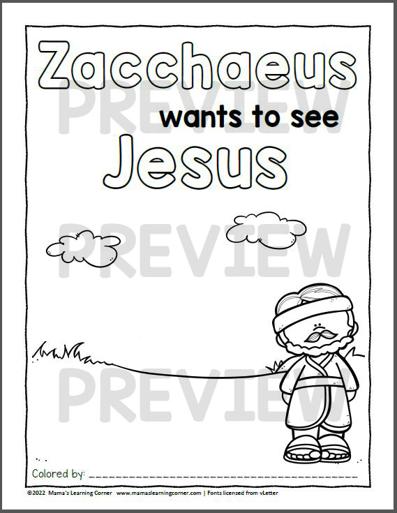 Zacchaeus coloring pages made by teachers