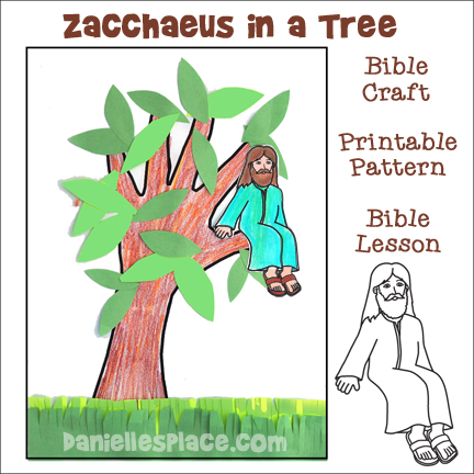 Zacchaeus bible crafts and and activities for sunday school