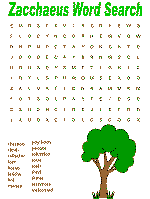 Zacchaeus printable activity sheets