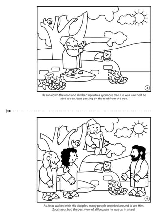 Zacchaeus meets jesus coloring book pdf