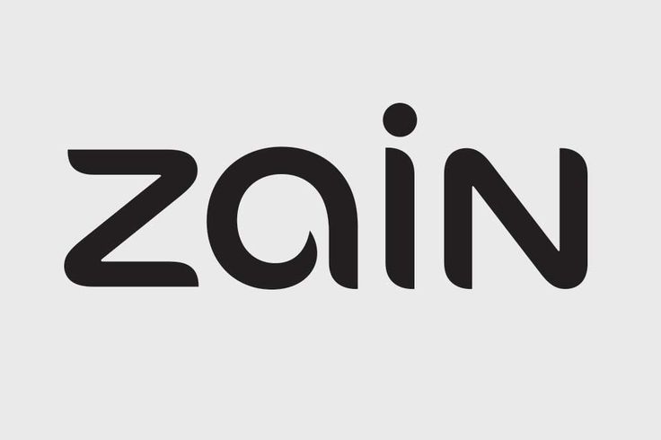 Zain logotype typographic logo alphabet wallpaper logo branding