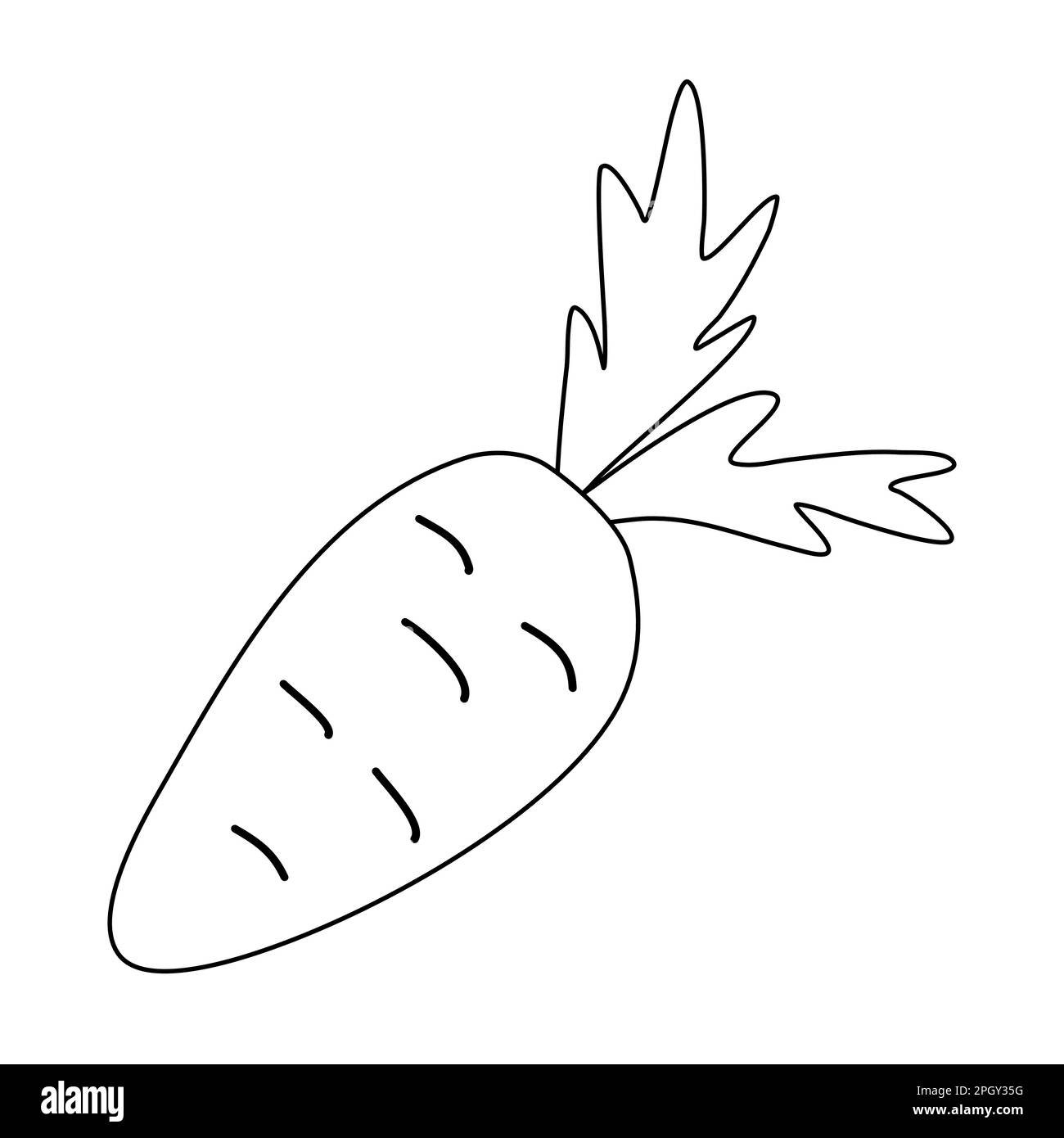 Cartoon rabbit carrot black and white stock photos images