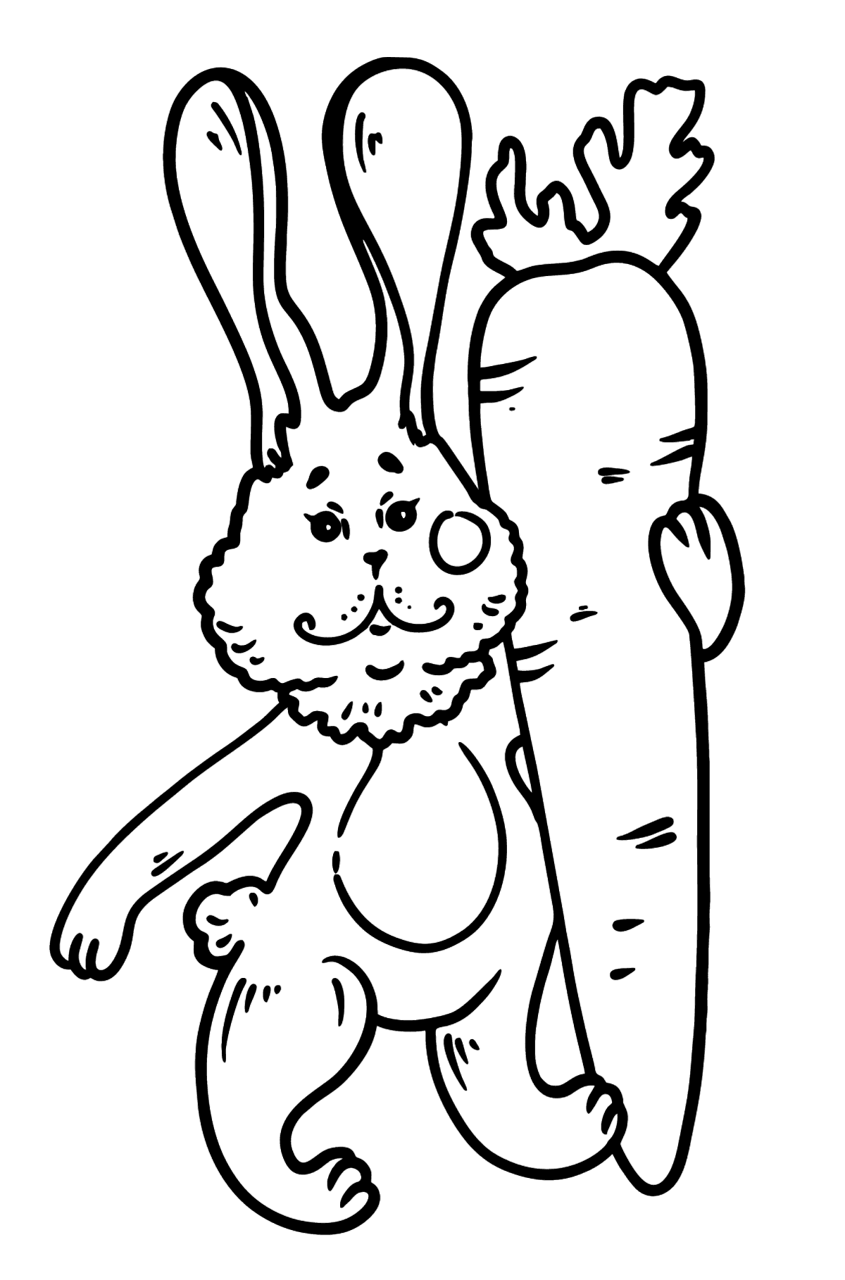 Bunnies coloring pages â print for free and online