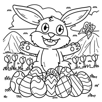 Page color by number bunny coloring page images