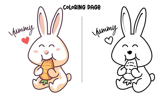 Page color by number bunny coloring page images