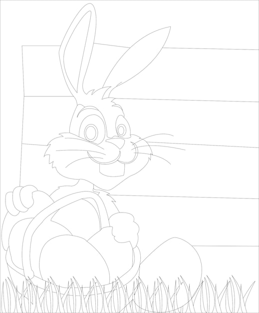 Page color by number bunny coloring page images