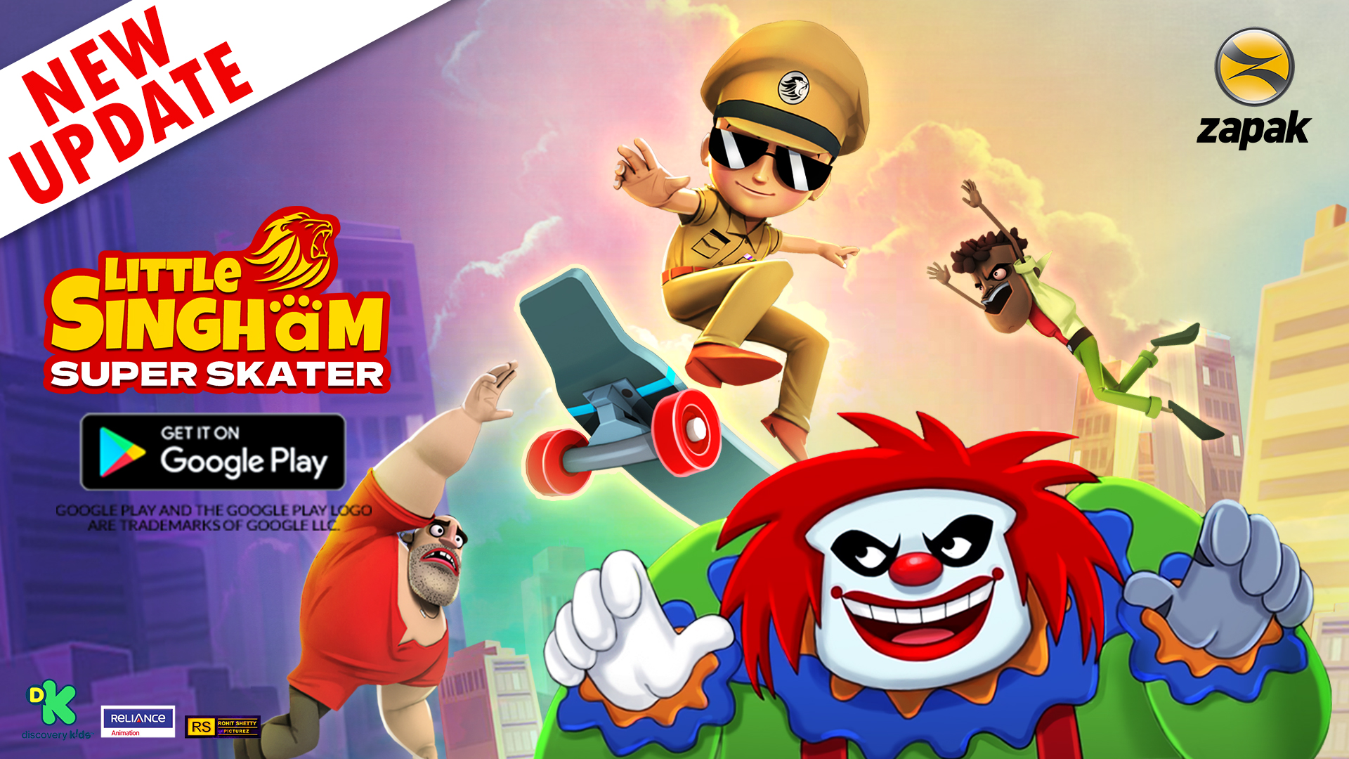 Zapak on hop in for a thrilling ride and get ready to hit the asphalt on your skateboard download and play little singham super skater httpstcobntgjnxej getgaming littlesingham littlesinghamcartoon gaming mobilegaming