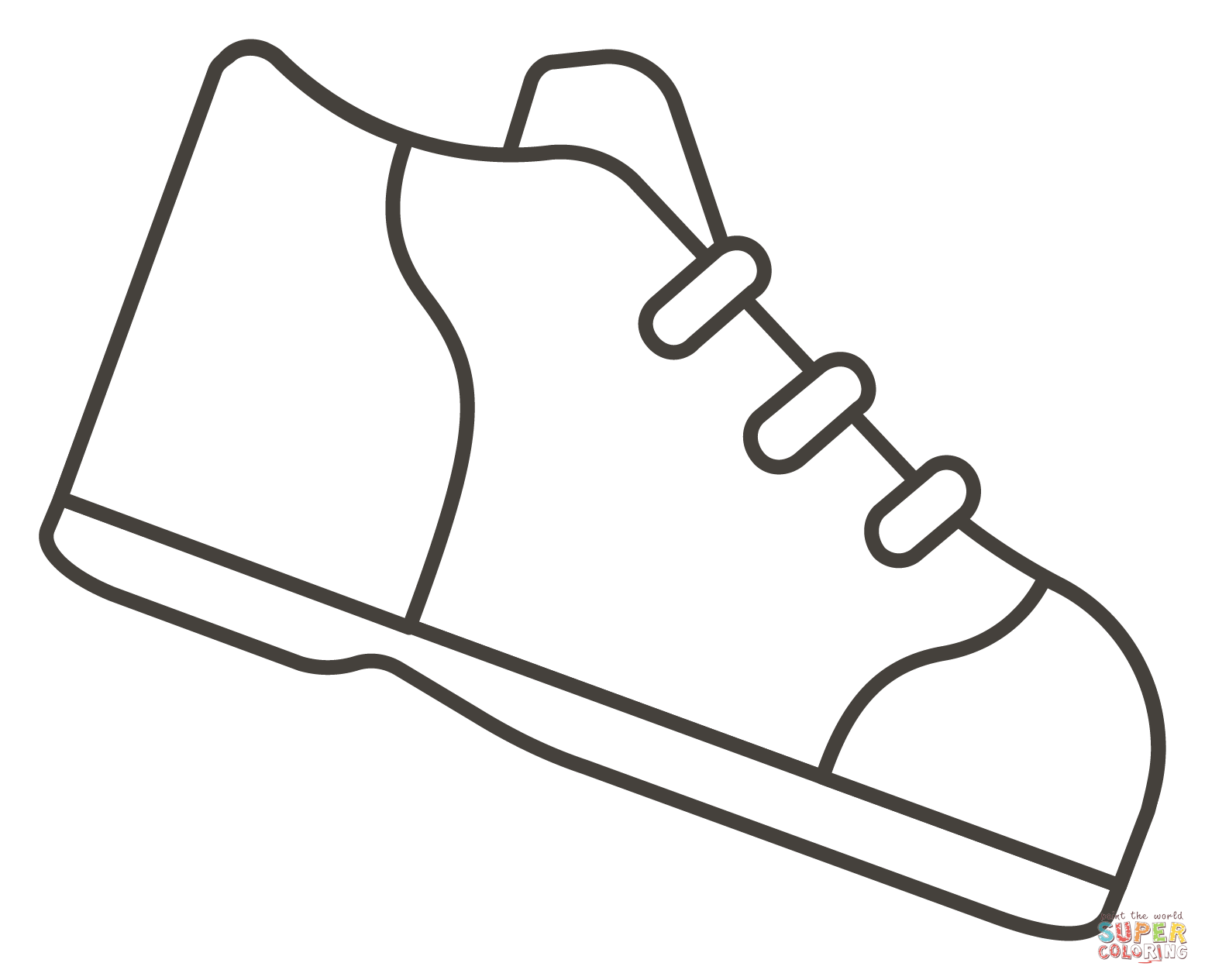 Dibujo de zapatos para correr para colorear dibujos para colorear imprimir gratis