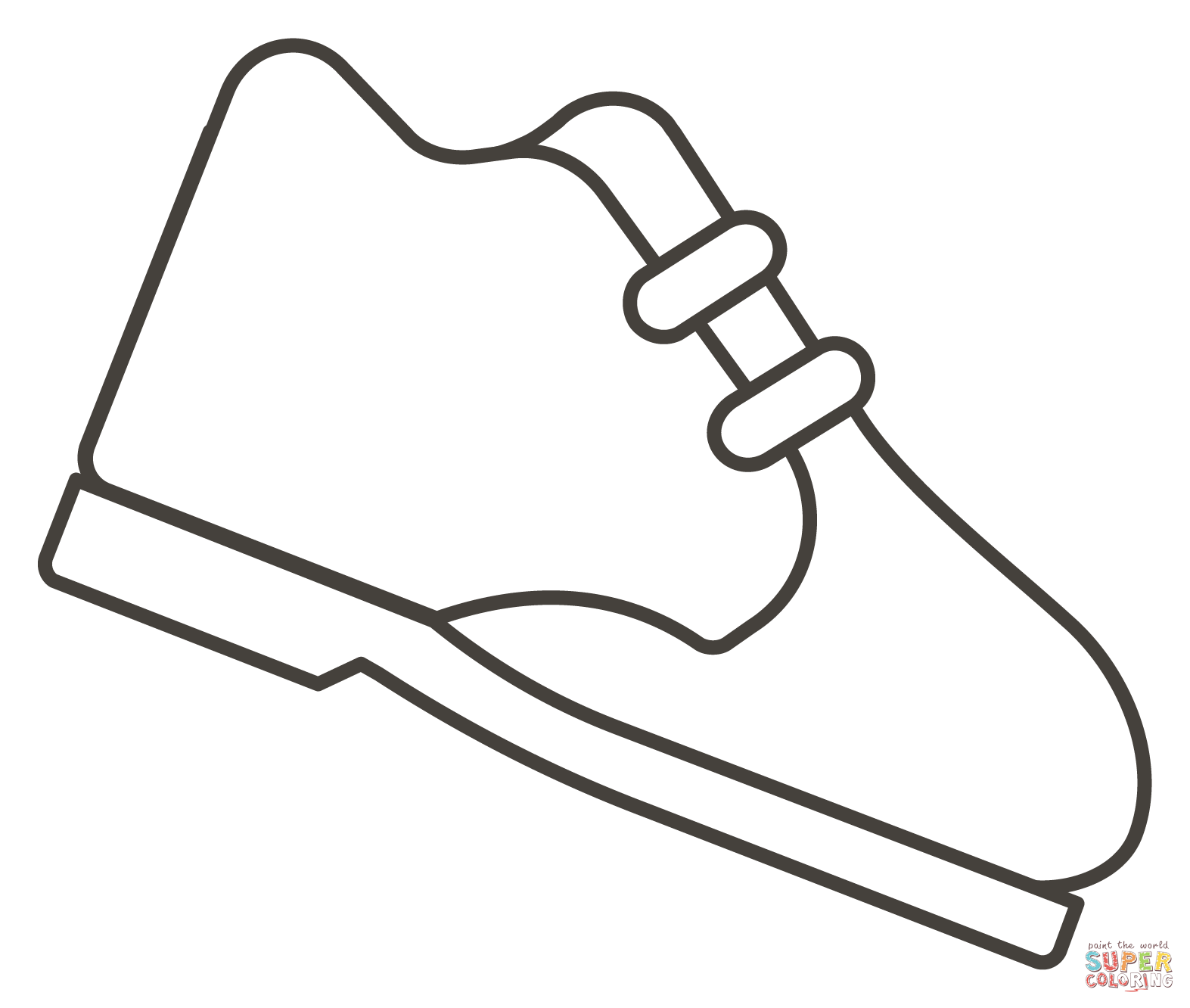 Mens shoe coloring page free printable coloring pages