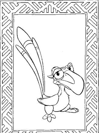 Zazu coloring page disney coloring pages lion king pictures coloring pages