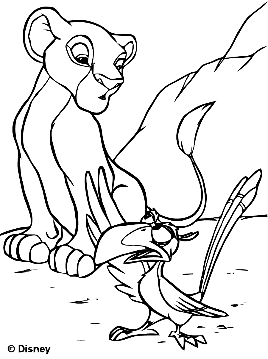 Simba with zazu