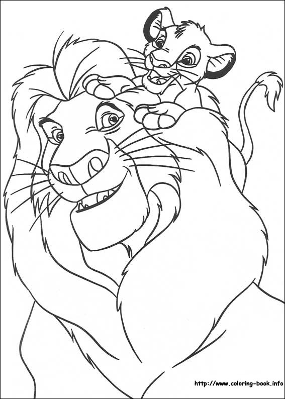 The lion king coloring picture