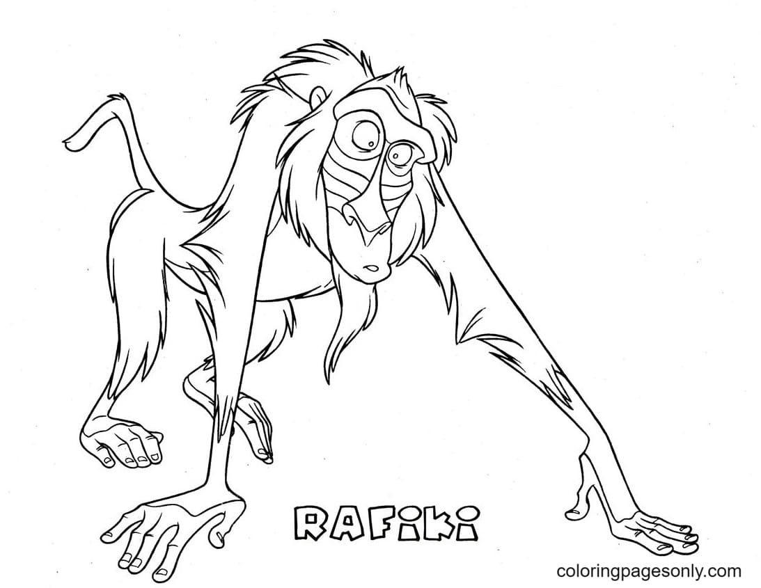 Mufasa nala and zazu from lion king coloring page