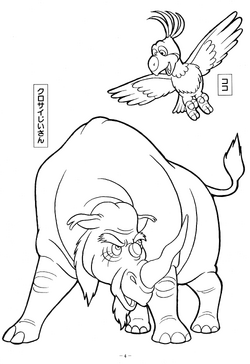 Coloring pages for the white lion jungle emperor leo jungle emperor leo wiki