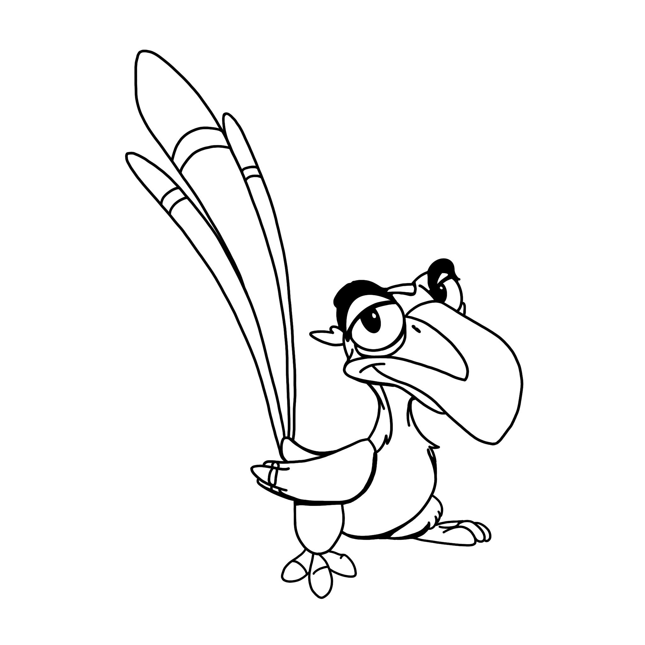 Zazu the lion king digital files svgpdfpngjpeg the lion king coloring pages