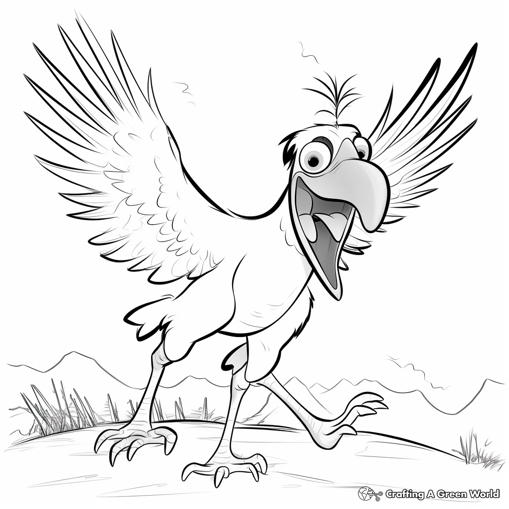 Vulture coloring pages