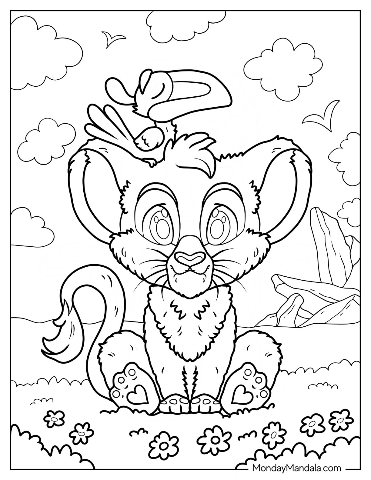 Cute disney coloring pages free pdf printables