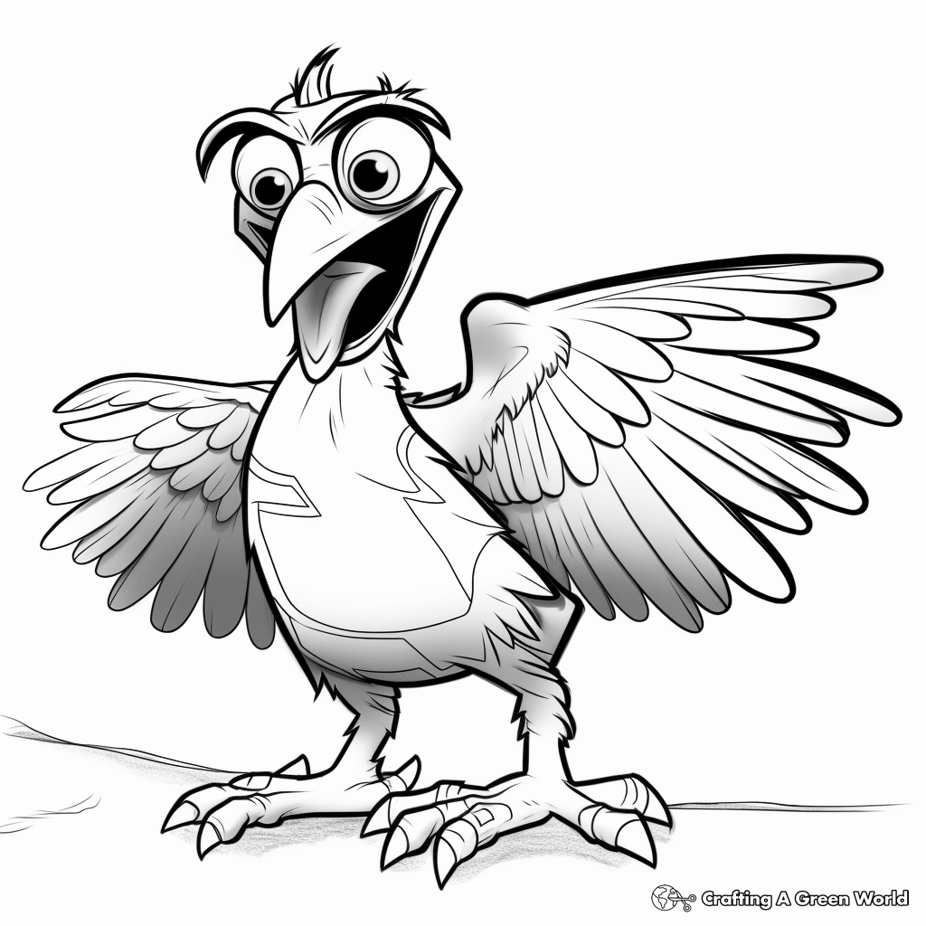 Vulture coloring pages