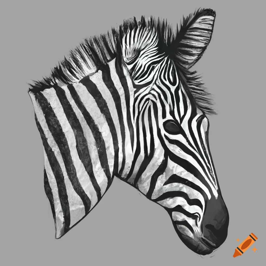 Coloring page zebra at the jungle highly detailed on