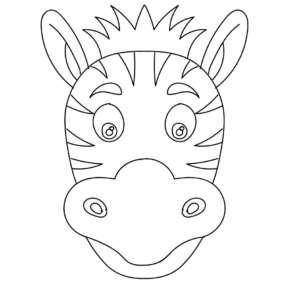 Zebra coloring pages printable for free download