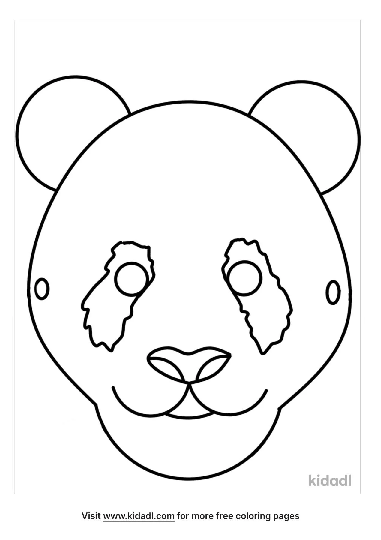 Free animal mask coloring page coloring page printables