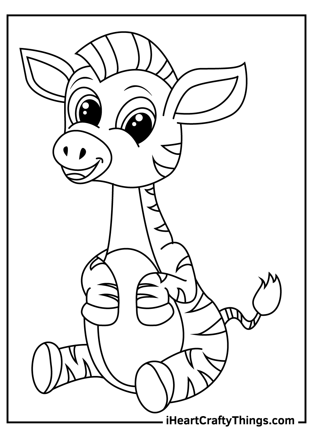 Zebra coloring pages free printables