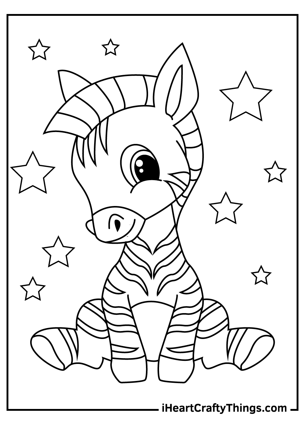 Zebra coloring pages free printables