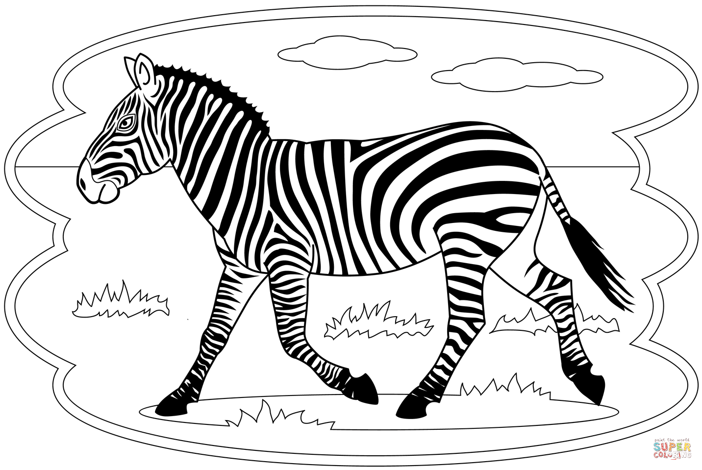 Zebra coloring page free printable coloring pages zebra coloring pages zebra coloring pages