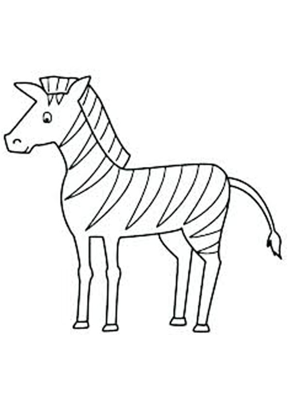 Coloring pages printable zebra coloring page