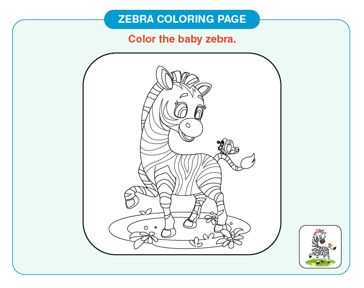 Zebra coloring pages download free printables