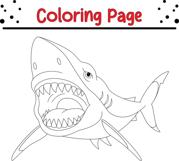 Thousand coloring shark royalty