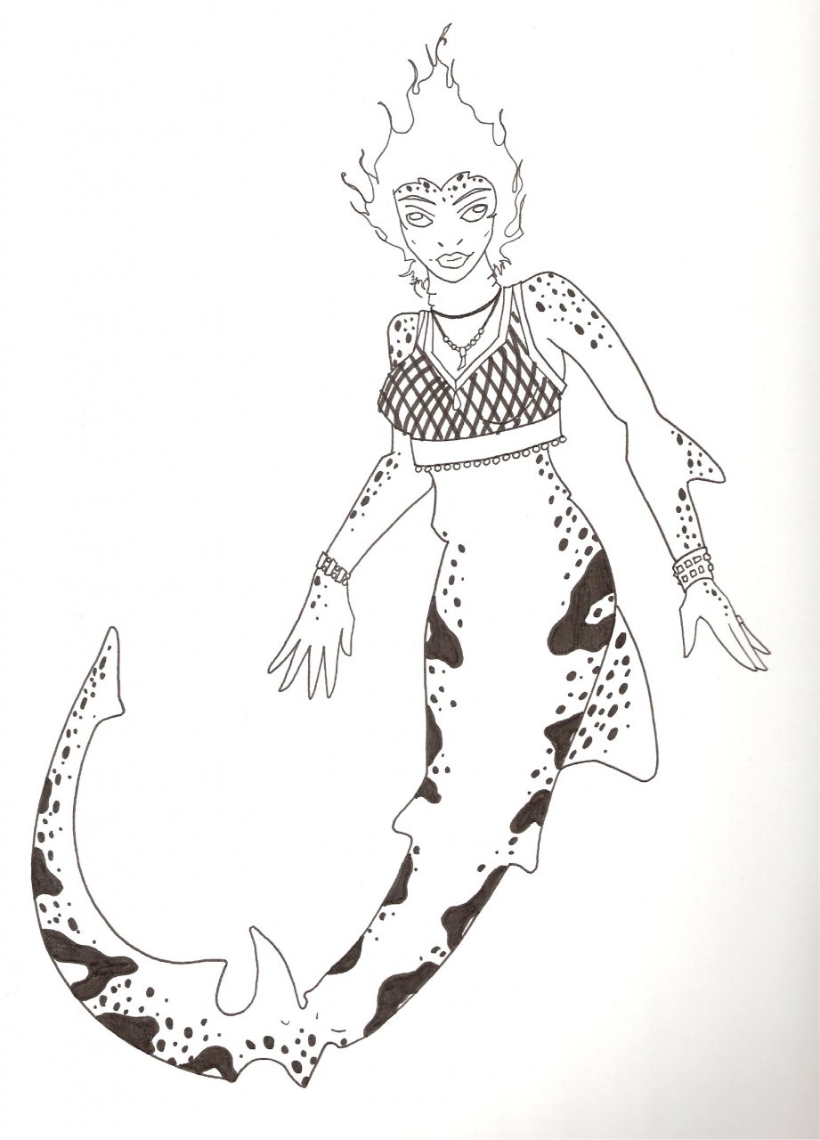 Zebra shark fursona by xxmangexx