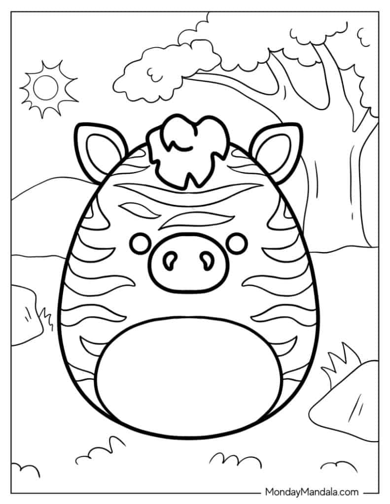 Squishmallow coloring pages free pdf printables