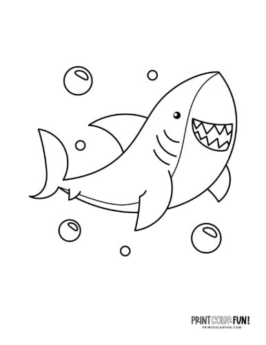 Shark clipart coloring pages dive into a sea of fun and creativity with these learning activities at